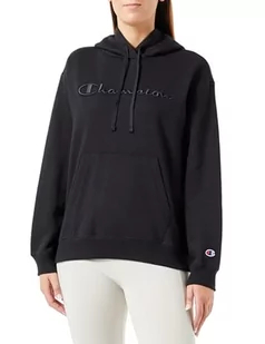 Champion Damska bluza z kapturem, Czarny, L - Bluzy damskie - miniaturka - grafika 1