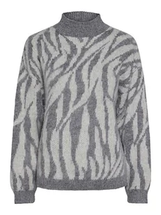 Pieces Sweter w kolorze szarym - Swetry damskie - miniaturka - grafika 1
