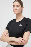 Koszulki sportowe damskie - adidas Performance t-shirt treningowy Club kolor czarny - miniaturka - grafika 1