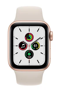 Apple Watch SE GPS 40mm Aluminium Beżowy MKQ03TY/A - Smartwatch - miniaturka - grafika 1
