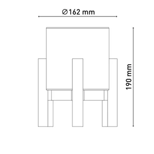 Näve Lampa stołowa LED Madita, wysokość 19 cm, naturalny/natur - Lampy stojące - miniaturka - grafika 1