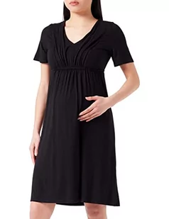 Noppies Maternity damska sukienka Beira z krótkim rękawem, czarna, P090, XL, Black - P090, 42 - Sukienki ciążowe - miniaturka - grafika 1