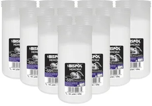 ZESTAW Wkłady do zniczy parafinowe BISPOL P320 68H 10szt. + Zapałki DABSTER_PL 38szt. - Lampiony i znicze - miniaturka - grafika 1