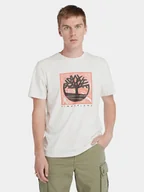 Koszulki męskie - T-shirt męski bawełniany Timberland TB0A5UDB S Biały (194903976590). T-shirty męskie - miniaturka - grafika 1