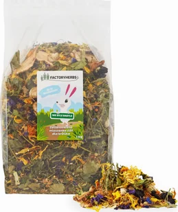 Factoryherbs FACTORYHERBS NIE BYLE BADYLE dla Królika 1kg - Karma dla gryzoni - miniaturka - grafika 1