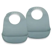 Śliniaki i fartuszki - 2 Śliniaki Silikonowe Z Kieszonką Lead Nuuroo - miniaturka - grafika 1