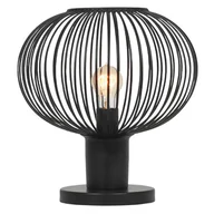 Lampy stojące - Loftowa lampka nocna GILA 565790132 Trio druciana metalowa czarny - miniaturka - grafika 1