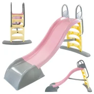 Place zabaw - Mochtoys Duża Zjeżdżalnia Ogrodowa Dla Dzieci Do Ogrodu Wodna Różowa Ślizg 180cm - miniaturka - grafika 1
