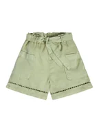 Spodenki damskie - Guess Szorty materiałowe J3GD03 WE8R0 Zielony Relaxed Fit - miniaturka - grafika 1