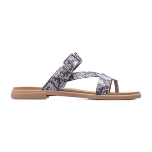 Sandały Crocs Tulum Toe Post Sandal W 206108-15W beżowy brązowe - Sandały damskie - miniaturka - grafika 1