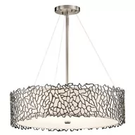 Lampy sufitowe - Elstead Lighting Lampa wisząca Silver Coral 55,9 cm - miniaturka - grafika 1