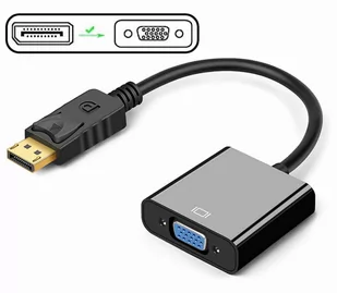 Adapter przejściówka Dp DisplayPort na Vga 1080p - Adaptery i przejściówki - miniaturka - grafika 1