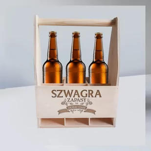Szwagra zapasy na ciężkie czasy - nosidło z grawerem na prezent dla szwagra - Pozostałe akcesoria barmańskie - miniaturka - grafika 1