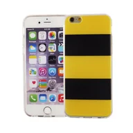 Etui i futerały do telefonów - Etui na telefon komórkowy Apple iPhone 6 / 6s Cover Case Etui ochronne Motif Slim Silicone TPU Yellow / Black - miniaturka - grafika 1