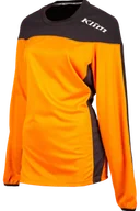 Koszulki rowerowe - Damska Bluza Cross Klim Rebelle Asphalt Czarny/Pomarańczowy ŻarXS - miniaturka - grafika 1