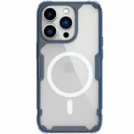 Etui i futerały do telefonów - Nillkin Nature Pro Magnetic Case etui iPhone 14 Pro Max magnetyczny pokrowiec MagSafe niebieski - miniaturka - grafika 1