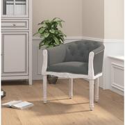 Krzesła - Krzesło stołowe, ciemnoszare, obite tkaniną - miniaturka - grafika 1