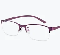 Okulary korekcyjne, oprawki, szkła - Okulary korekcyjne metalowe fiolet metal -1 - miniaturka - grafika 1