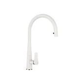 Baterie kuchenne - SCHOCK studio 521.120 BIAŁA GOTA Bateria kuchenna BIAŁA z wyciąganą wylewką - miniaturka - grafika 1