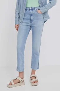 Pepe Jeans jeansy damskie kolor niebieski - Spodnie damskie - miniaturka - grafika 1