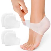 Masażery - Zestaw osłonek na spękane bolące pięty pielęgnacja stóp 4 pary - miniaturka - grafika 1