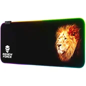 Podkładki pod mysz - PODŚWIETLANA PODKŁADKA POD MYSZ GAMINGOWA LED XXL RGB-3 LION - miniaturka - grafika 1