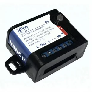 DTM System DTM Odbiornik MULTI NANO 1-kanałowy uniwersalny 24V - Akcesoria do bram - miniaturka - grafika 1