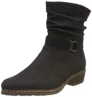 Botki damskie - Rieker Damskie sztyblety Y08R1, Black Black Y08r1 00, 38 EU - miniaturka - grafika 1