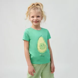 Cool Club, T-shirt dziewczęcy, zielony - Koszulki dla dziewczynek - miniaturka - grafika 1