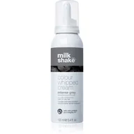 Kosmetyki do stylizacji włosów - Milk Shake Colour Whipped Cream Intense Grey 100ml - Kolorowa Odżywcza Pianka Bez Spłukiwania - miniaturka - grafika 1