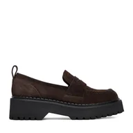 Półbuty damskie - Loafersy Badura EO-ARYA-LT017-1 Brązowy - miniaturka - grafika 1
