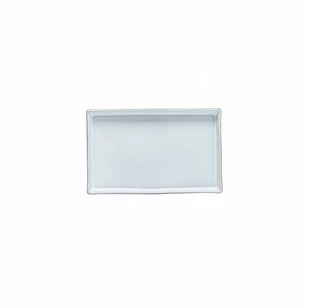 Costa Nova Tacka prostokątna Lagoa Eco Gres White 19 cm - Tace i patery - miniaturka - grafika 1