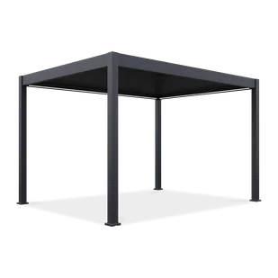 Pergola automatyczna ELEGANCE AUTOMATIC 3x4 z oświetleniem LED Anthracite - Gutroof - Kratki i pergole - miniaturka - grafika 1