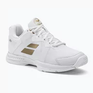 Buty sportowe damskie - Buty do tenisa damskie Babolat SFX3 AC Wimbledon white/gold - miniaturka - grafika 1