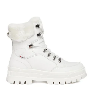 Trzewiki Rieker CEO-W2174-80 Biały - Botki damskie - miniaturka - grafika 1