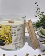 Świece - Świeca sojowa - Glass Harmony Collection - 180 ml - Zapach Tea Time For Green Tea - miniaturka - grafika 1