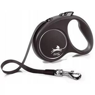 flexi Black Design smycz taśmowa | S: do 15 kg| Dostawa i zwrot GRATIS od 99 zł - Smycze dla psów - miniaturka - grafika 1