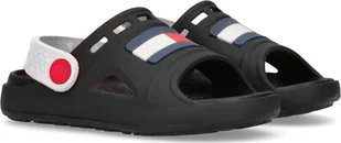 Tommy Hilfiger Tommy Hilfiger dziecięce sandały T1B2-32262-0083X001 Black/White 25 - Buty dla dziewczynek - miniaturka - grafika 1