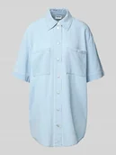 Sukienki - Sukienka jeansowa z kieszeniami na piersi model ‘OREGON’ - miniaturka - grafika 1