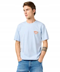 T-shirt Wrangler SMALL LOGO TEE 112362908 Niagara Mist M - Koszulki męskie - miniaturka - grafika 1