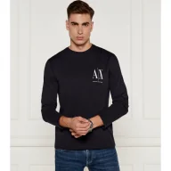 Koszulki męskie - Armani Exchange Longsleeve Regular Fit - miniaturka - grafika 1
