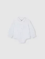 Bluzki dla niemowląt - Gocco Dziecięca koszula dla chłopców Camisa-Body Oxford, Biały, 12 miesi?cy - miniaturka - grafika 1