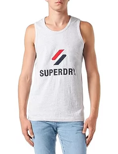 Superdry Code SL Stacked Apq Vest Kurtka męska, Kadet Szary Marl, S - Kurtki męskie - miniaturka - grafika 1