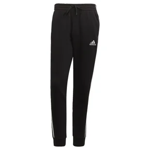 Spodnie męskie adidas Essentials Tapered Cuff 3 Stripes - Spodnie sportowe męskie - miniaturka - grafika 1