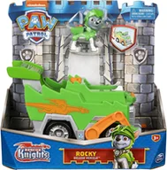 Samochody i pojazdy dla dzieci - Samochód Spin Master Paw Patrol Rescue Knights Rocky Deluxe Vehicle z figurką (0778988383810) - miniaturka - grafika 1
