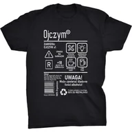 Koszulki męskie - Ojczym Etykieta Koszulka Prezent Dla Ojczyma - miniaturka - grafika 1