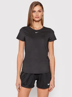 Nike Koszulka techniczna Dri-Fit One DD0626 Czarny Slim Fit - Koszulki sportowe damskie - miniaturka - grafika 1