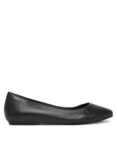 Calvin Klein Baleriny Flat Mary Jane - Lth HW0HW02341 Czarny - Baleriny - miniaturka - grafika 1