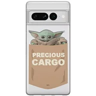 Etui i futerały do telefonów - ERT GROUP etui na telefon Google PIXEL 7 PRO, case oryginalny i oficjalnie licencjonowany przez Star Wars, wzór Baby Yoda 030, optymalnie dopasowane, plecki z TPU częściowo przeźroczyste - miniaturka - grafika 1