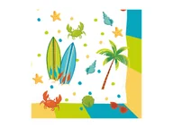 Dekoracje i nakrycia stołu na imprezę - Serwetki Surf Party - 33 cm - 16 szt. - miniaturka - grafika 1